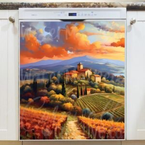Summer Afternoon in Tuscany Magnetic Dishwasher Door Cover