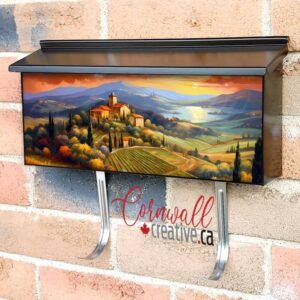 Summer Afternoon in Tuscany Wall-mounted Townhouse Mailbox Cover