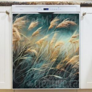 Wheat in the Wind Magnetic Dishwasher Door Cover