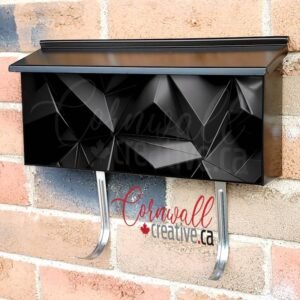 Dark Abstract Pattern Wall-mounted Townhouse Mailbox Cover