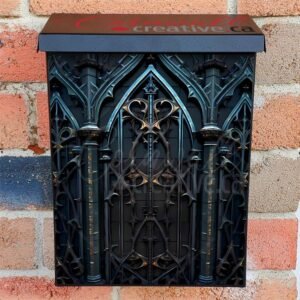 Forged Iron Gate Design #2 Colonial Mailbox Cover