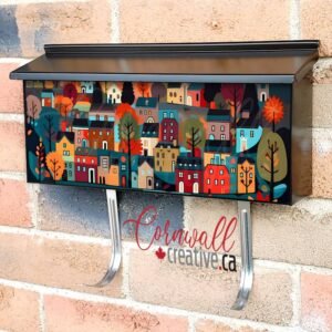 Scandinavian Folk Village Wall-mounted Townhouse Mailbox Cover