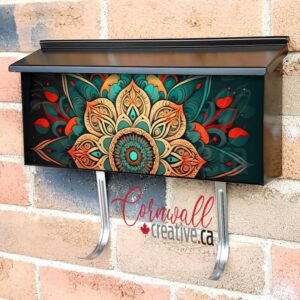 Beautiful Mandala Design #2 Wall-mounted Townhouse Mailbox Cover