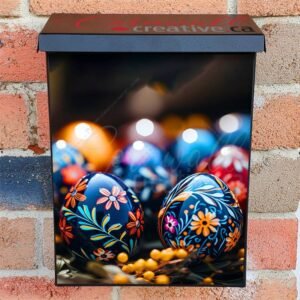 Many Easter Eggs On Easter Day 2 Colonial Mailbox Cover