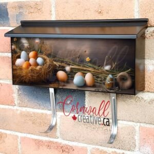 Easter Day Nest Filled with Eggs Wall-mounted Townhouse Mailbox Cover