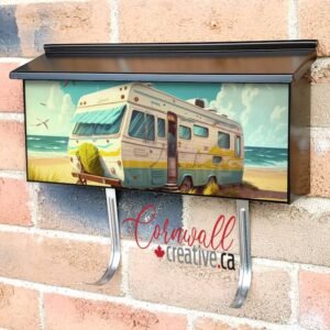 Travelling On Motorhome Road Trip At Summer Holidays Wall-mounted Townhouse Mailbox Cover