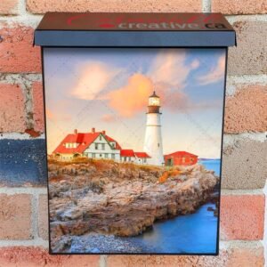 Portland Head Light Colonial Mailbox Cover