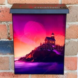 Sea Nature Horth Colorful House Colonial Mailbox Cover