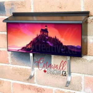 Sea Nature Horth Colorful House Wall-mounted Townhouse Mailbox Cover