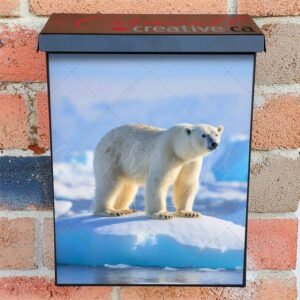Polar Bear On Iceberg In Its Natural Habitat In The Arctic Colonial Mailbox Cover