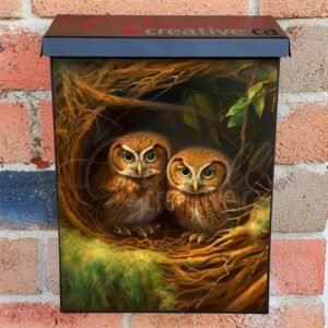 Owls Nest Colonial Mailbox Cover