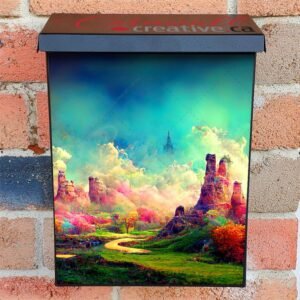 Natural Fantasy Tropical Forest 2 Colonial Mailbox Cover