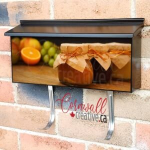 Home Made Jam Jars With Marmalade and some Fruits Wall-mounted Townhouse Mailbox Cover