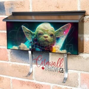 Close Up Of A Stuffed Animal In A Space Suit Wall-mounted Townhouse Mailbox Cover