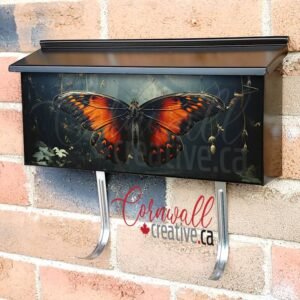 Lunar Moth Butterfly Wall-mounted Townhouse Mailbox Cover