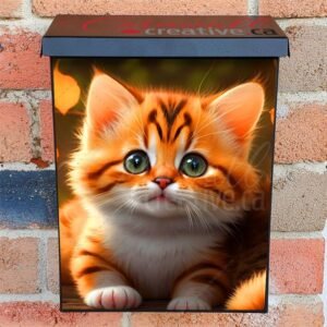 Fluffy Funny Kitty Cat Cute British Shorthair Kitten Colonial Mailbox Cover