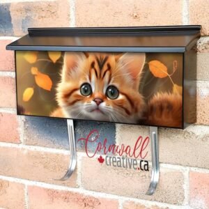 Fluffy Funny Kitty Cat Cute British Shorthair Kitten Wall-mounted Townhouse Mailbox Cover