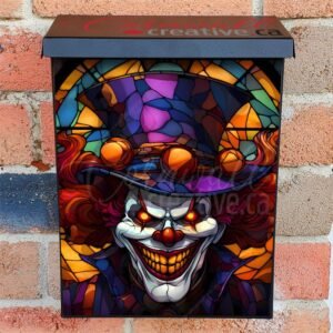 Creepy Zombie Clown Colonial Mailbox Cover