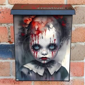 Scary Horror Doll Colonial Mailbox Cover