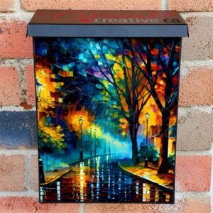 October Lights Colonial Mailbox Cover