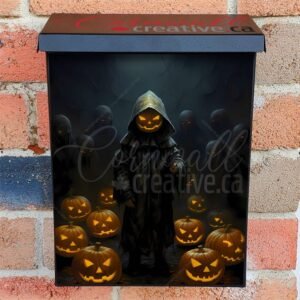 Scary Pumpkin Monsters Colonial Mailbox Cover