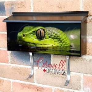 A Close Up Of A Snake Swim In A Tank Of Water Wall-mounted Townhouse Mailbox Cover