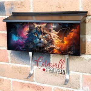 Cute Beautiful Cat Animal Pet 1 Wall-mounted Townhouse Mailbox Cover
