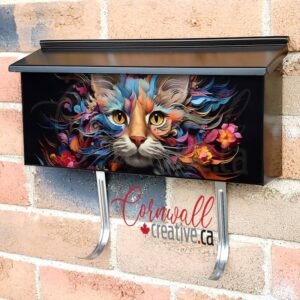 Cute Beautiful Cat Animal Pet 3 Wall-mounted Townhouse Mailbox Cover