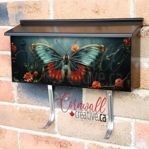 Lunar Moth Butterfly 5 Wall-mounted Townhouse Mailbox Cover