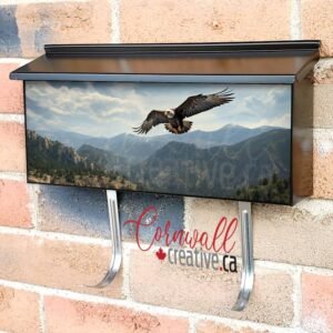 American Bald Eagle Above The Hills Wall-mounted Townhouse Mailbox Cover