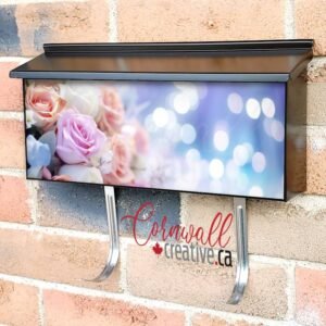 Roses With Bokeh Lights Wall-mounted Townhouse Mailbox Cover