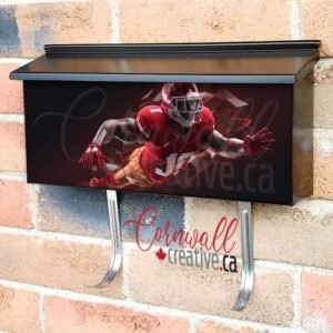 Football Player Wall-mounted Townhouse Mailbox Cover
