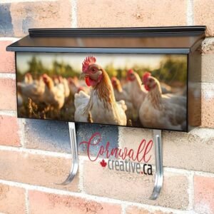 Group Of Chickens Wall-mounted Townhouse Mailbox Cover