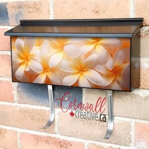 Macro Capture Of A Plumeria Flower Wall-mounted Townhouse Mailbox Cover