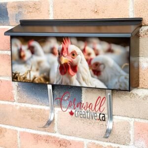 Group Of Chickens 2 Wall-mounted Townhouse Mailbox Cover
