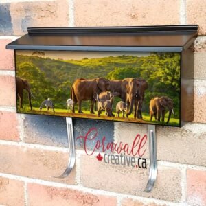 Group Of Wild Animals Nature Wall-mounted Townhouse Mailbox Cover