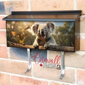 Cute Koala On A Tree Close Up Wall-mounted Townhouse Mailbox Cover