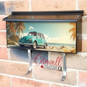 Cute Retro Beetle Beach Car Wall-mounted Townhouse Mailbox Cover