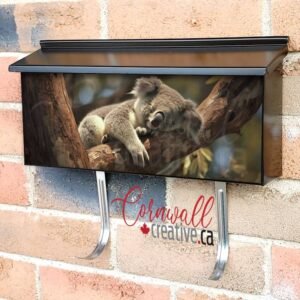 Koala Asleep In Tree Wall-mounted Townhouse Mailbox Cover