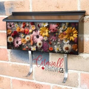 Spring Valentine Peonies Blossom Wall-mounted Townhouse Mailbox Cover