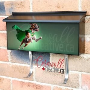 Superpet Dog As Superhero Wall-mounted Townhouse Mailbox Cover
