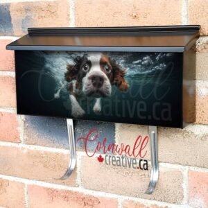 The Dog Is Swimming Underwater Wall-mounted Townhouse Mailbox Cover