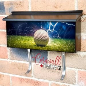 The Golf Ball On Field Wall-mounted Townhouse Mailbox Cover