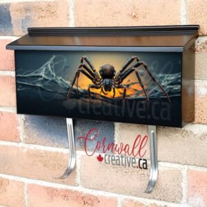 Creepy Spider Halloween Yard Decoration Wall-mounted Townhouse Mailbox Cover