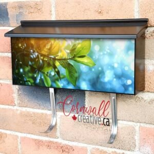 Multicolor Flowery Scene Wall-mounted Townhouse Mailbox Cover
