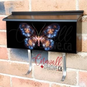 Xray Fractal Glowing Butterfly Wall-mounted Townhouse Mailbox Cover