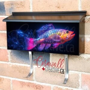 Colorful Fish Scene 4 Wall-mounted Townhouse Mailbox Cover