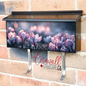 Colorful Crocuses Blooming Wall-mounted Townhouse Mailbox Cover