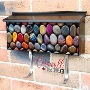 Colorful Rocks And Pebbles Wall-mounted Townhouse Mailbox Cover