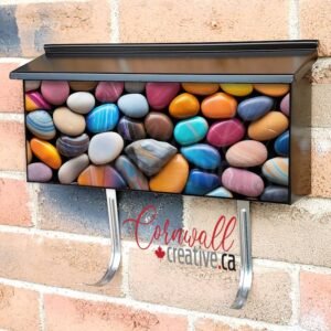 Colorful Pebbles And Rocks Wall-mounted Townhouse Mailbox Cover